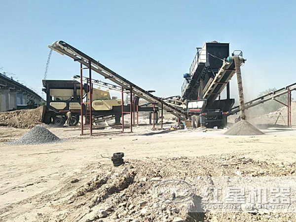 Мобильная дробильная установка для производства шин