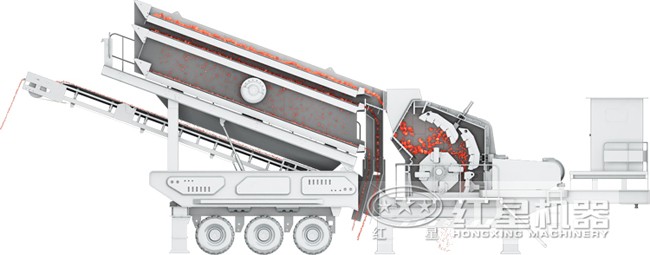 Конструкция мобильной роторной дробилки PF1214