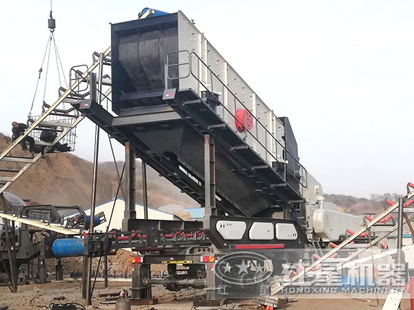Схема работы мобильной молотковой дробилки