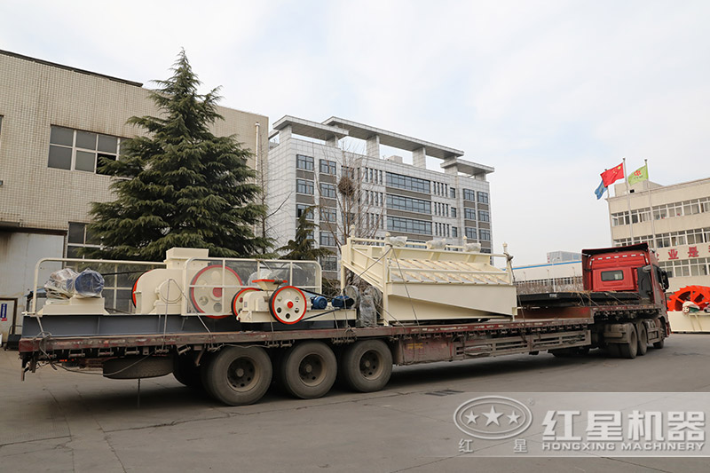 Отгрузка крупногабаритной роликовой машины для производства песка