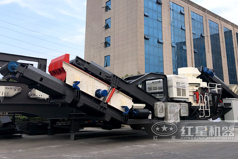 Изображение гусеничной конусной дробилки