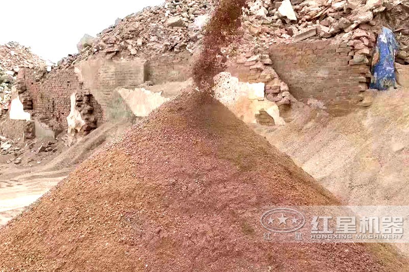 Площадка готового заполнителя пескоструйной машины