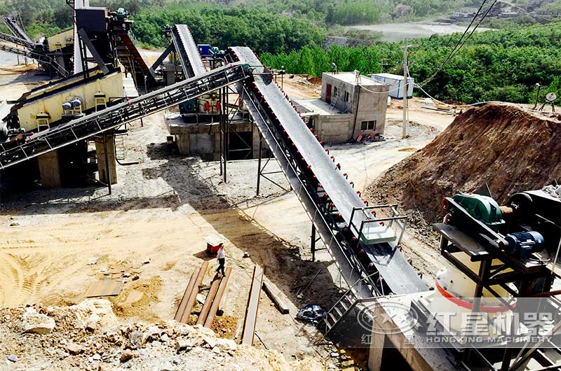 Участок производства 100 тонн щебня и песка