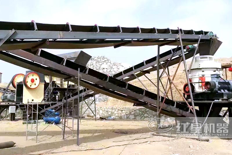 Участок обработки 300 тонн гранитного камня в час в Аньхой